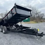 Premier 7x14 Low Profile Dump Trailer w/ Combo Gate & Ramps (14K GVWR)