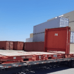 Used 20ft Flat Rack Shipping Container