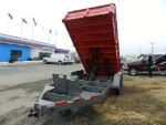 BWISE 7x14 Low Profile Dump Trailer w/ Ramps (15.4K GVWR) - Image 4