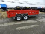 BWISE 7x14 Low Profile Dump Trailer w/ Ramps (15.4K GVWR) - Image 5
